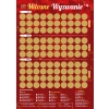 100 x KAMASUTRA ZDRAPKA - pozycje miłość DLA NIEJ DLA NIEGO Walentynki czerwony ze złotymi lub srebrnymi zdrapkami